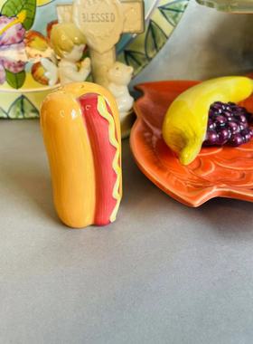 外贸汉堡胡椒粉瓶摆件造景装饰