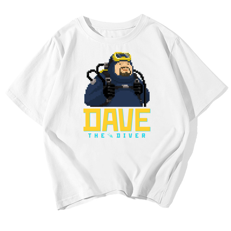 潜水员戴夫DAVE像素steam游戏周边短袖t恤衫男女纯棉半袖体恤衣服