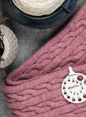 knitpro多功能密度尺测针器毛线