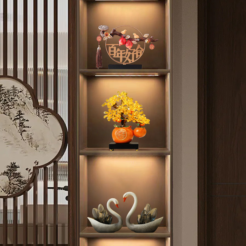 新中式摆件结婚送新人礼物送闺蜜新娘百年好合新婚礼品高档实用