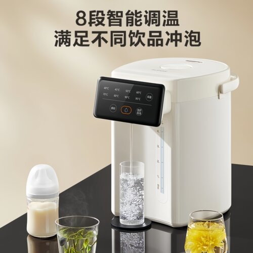 苏泊尔电热水瓶5L大容量家用304不锈钢恒温热水壶加热保温一体壶 - 图0