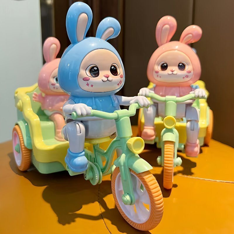 儿童电动萌兔蹬三轮车玩具婴儿男女孩宝宝0-3岁益智早教1-2周岁半,淘宝优惠券,粉丝福利购,淘宝优惠卷