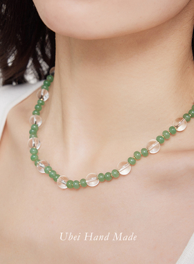 绿玛瑙新中式项链显白