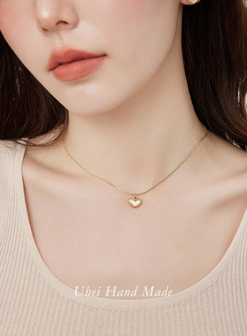 小众轻奢高级感锁骨链爱心项链