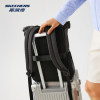 Skechers backpack, same style for men and women, black commuter bag, portable notebook, large capacity computer bag, student school bag