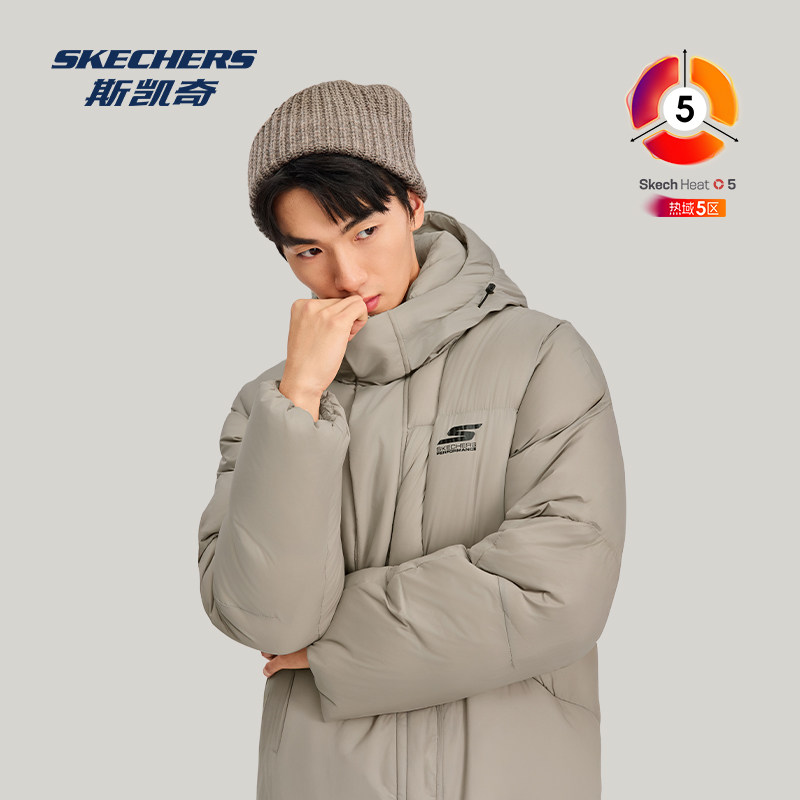 斯凯奇男女同款羽绒外套秋冬新款保暖抗菌户外运动长款外套,淘宝优惠券,粉丝福利购,淘宝优惠卷