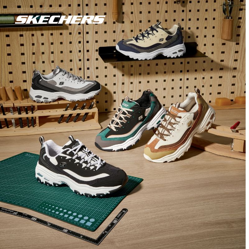 skechers春夏男女奶茶熊复古熊猫鞋 skechers运动板鞋/休闲鞋