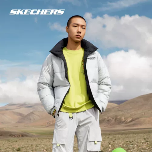 Skechers, легкий и тонкий пуховик, короткая мужская куртка для влюбленных, термобелье, жакет