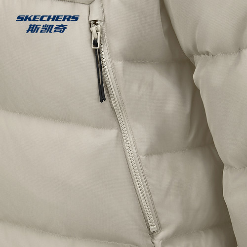 斯凯奇羽绒服2025冬新款男士保暖黑色防风鸭绒轻薄短款加厚外套 - 图3