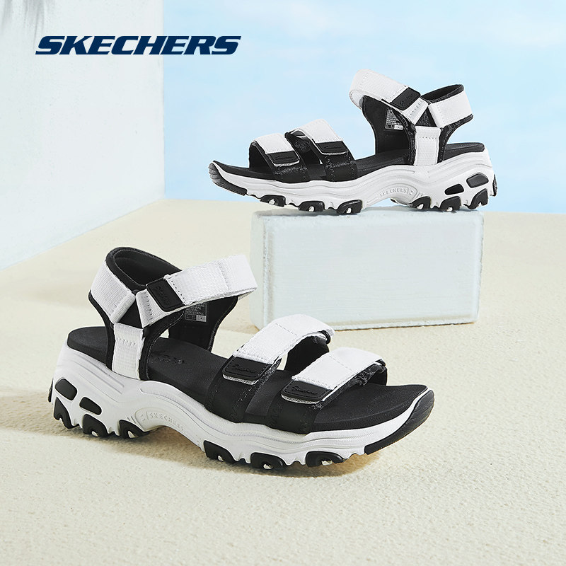 skechers 2023春季熊猫运动沙滩鞋 skechers运动运动沙滩鞋/凉鞋