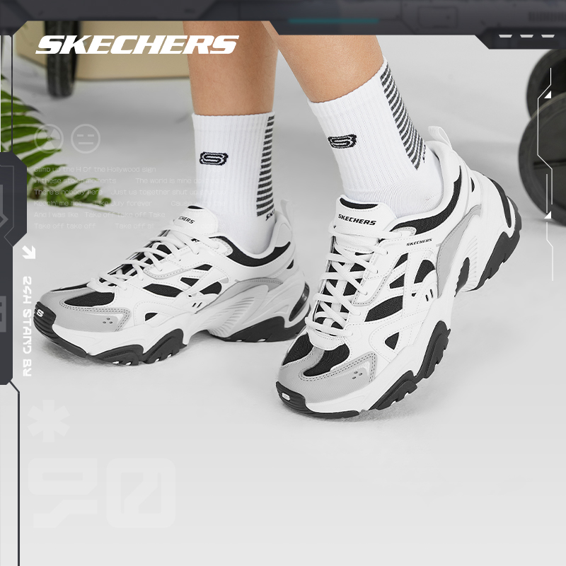 skechers机甲情侣款复古潮流运动鞋 skechers运动跑步鞋