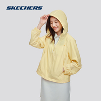 Skechers斯凯奇2024春夏女运动连帽防紫外线防晒外套吸湿速干凉感