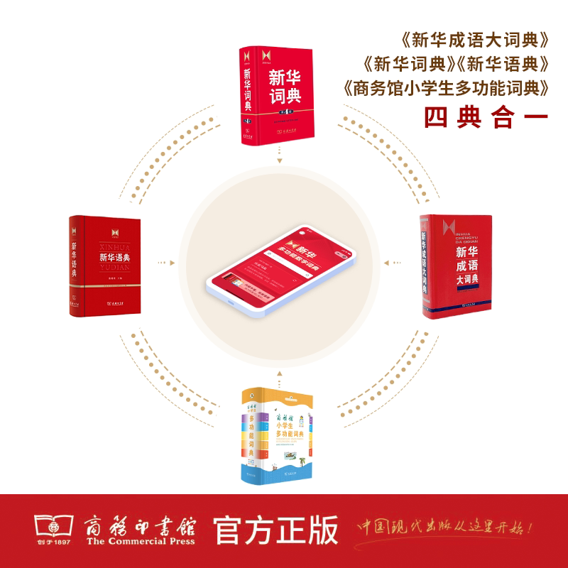 【官方正版】现代汉语词典全新版 正版第7版 2024年第七版精装 商务印书馆 小学初高中生字典辞典新华字典中小学生字典工具zui新版