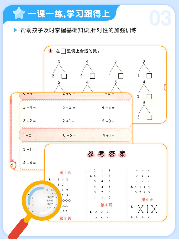 数学口算易错题举一反三一年级二年级三年级四五六年级全册口算天天练口算题卡举一反三计算专项思维强化同步训练全套同步练习题册
