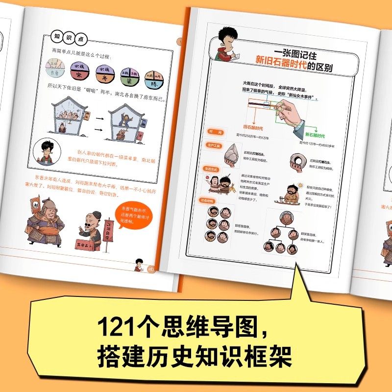 半小时漫画中国史世界史全套共8册二混子陈磊混知半小时漫画中国历史古代史通史 历史科普读物历史类书籍畅销书 读客正版