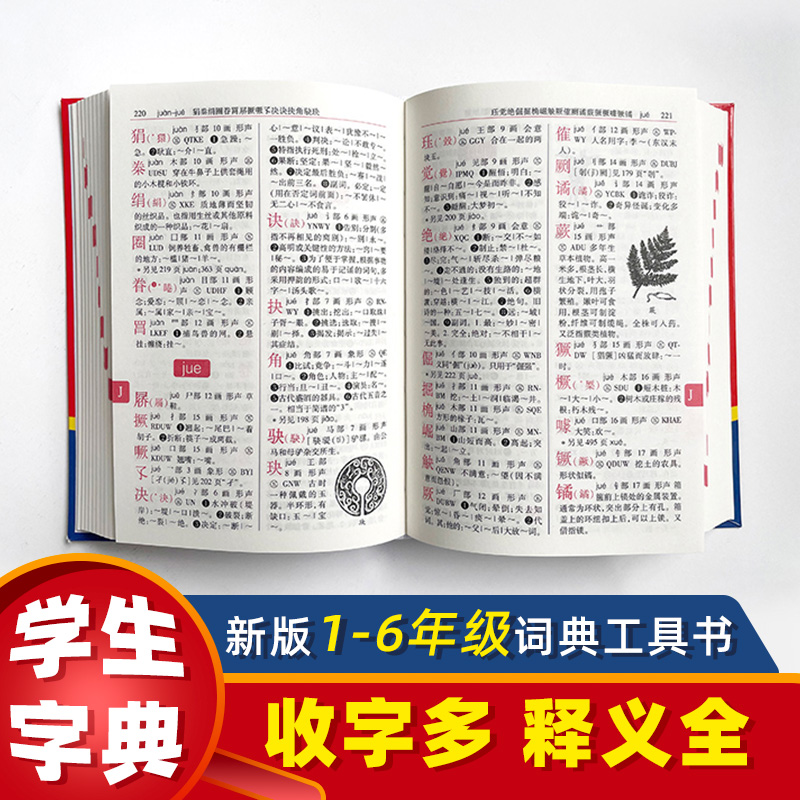 2024新版新编学生字典新华字典小学生专用一年级便携词语字典新版1-6年级词典工具书多功能标准新编汉语拼音词典成语词典辞典-图2