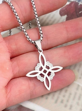 项链钛钢情侣钛钢镂空欧美