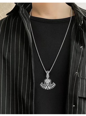 项链吊坠男士船锚北欧