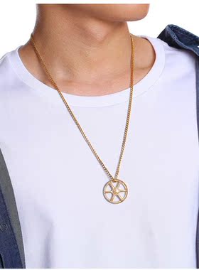 男士欧美风项链嘻哈时尚