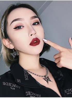 欧美镂空蝴蝶原宿毛衣链