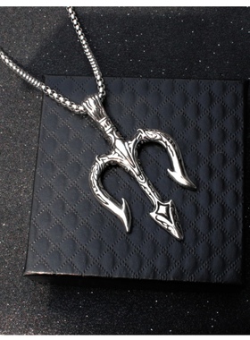 嘻哈项链欧美毛衣链雕花复古