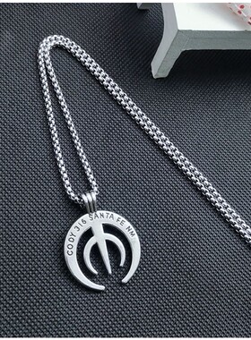 民族风吊坠元素男士几何项链饰品