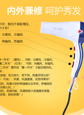 f8吹风机电吹风玉麒麟冷热专业