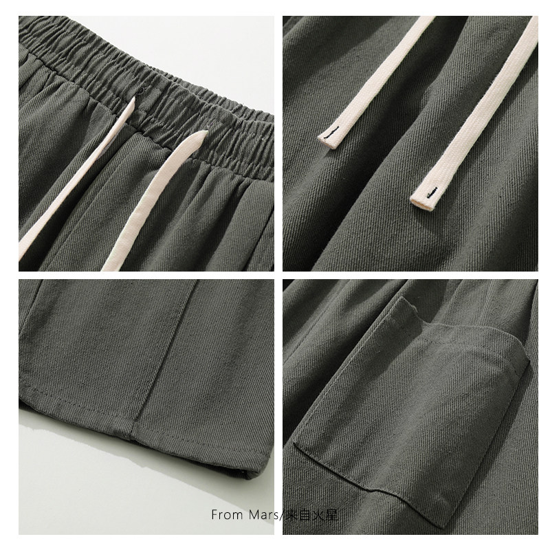 From Mars 日系简约纯色直筒阔腿工装裤复古街头宽松百搭休闲长裤,淘宝优惠券,粉丝福利购,淘宝优惠卷