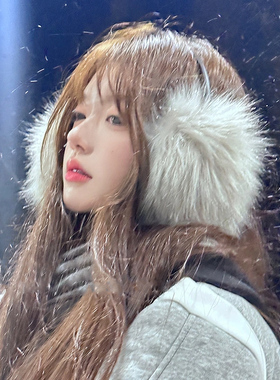 今冬仿狐狸毛可爱时尚毛绒耳罩
