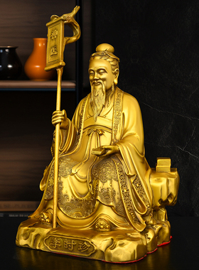 精品黄铜五大名医铜像扁鹊李时珍华佗孙思邈张仲景养生馆药店摆件