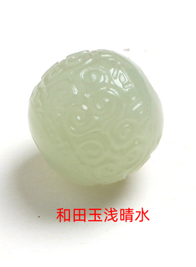 摩登晶石和田玉回纹珠diy