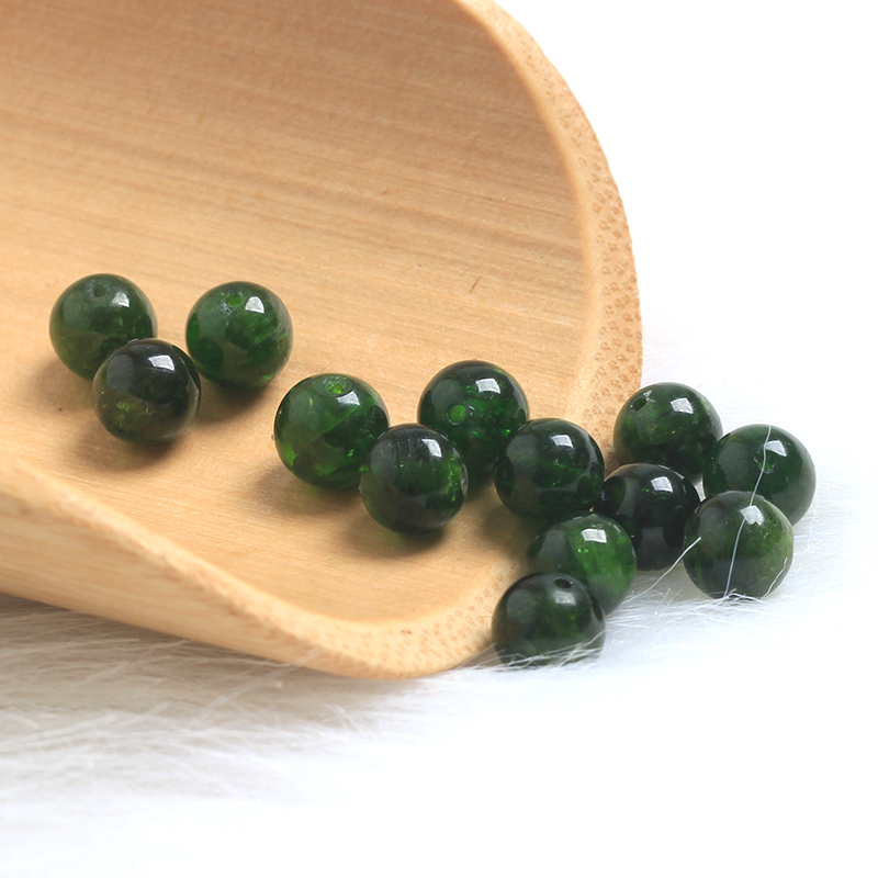 diy饰品配件 天然绿透辉石散珠单珠圆珠羽生结弦水晶手链材料包,淘宝优惠券,粉丝福利购,淘宝优惠卷