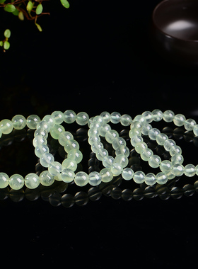 天然葡萄石手链冰种起单圈时尚