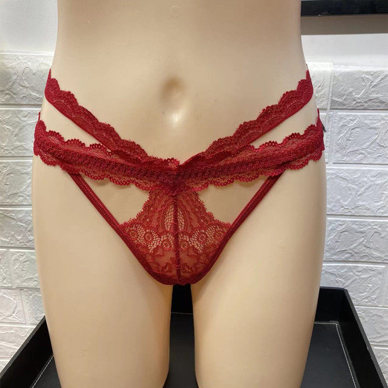 包邮透明性感丁字裤女款蕾丝镂空诱惑红色黑色T裤内裤大码透视,淘宝优惠券,粉丝福利购,淘宝优惠卷