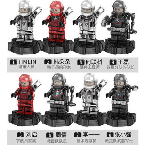 森宝拼装积木正版授权流浪地球大型箱式运载车拼插组装模型107009 - 图2