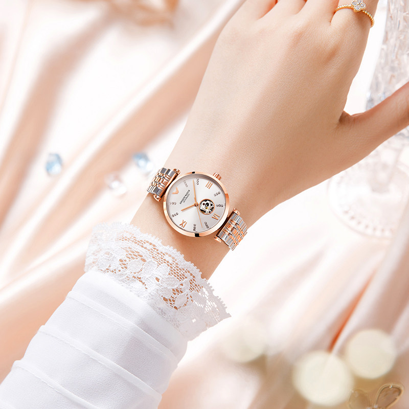 正品瑞士阿玛妮满天星女士2021女表 路欧斯宾国产腕表