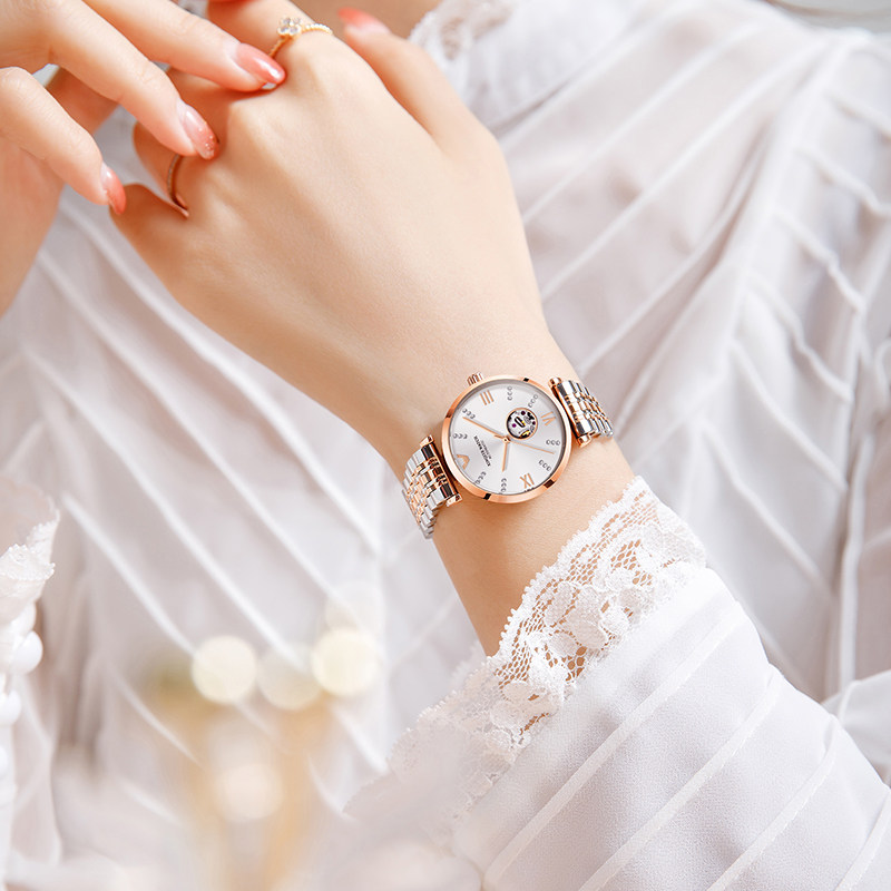 正品瑞士阿玛妮满天星女士2021女表 路欧斯宾国产腕表