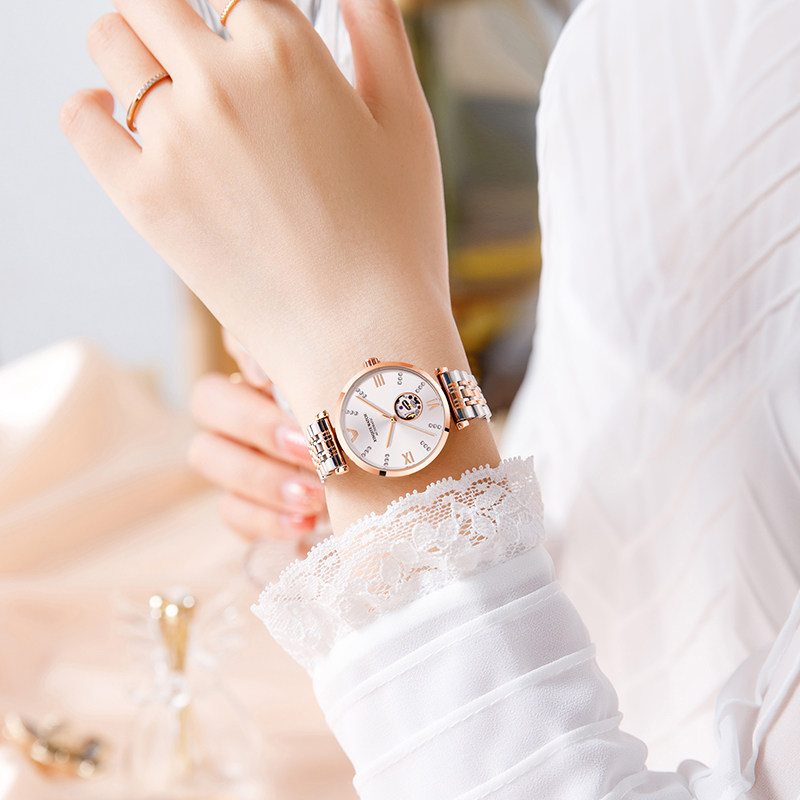 阿玛妮正品瑞士女士2021年机械表 路欧斯宾国产腕表