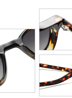 镁作UV400方形港风男小脸墨镜