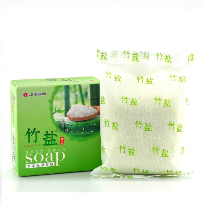 lg竹盐110g*12块草本保湿杀菌肥皂 牙博士家居香皂