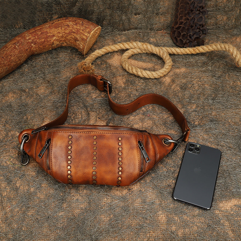 法缇斯复古真皮胸包女士新款宽肩带斜挎单肩包头层牛皮洋气腰包潮,淘宝优惠券,粉丝福利购,淘宝优惠卷