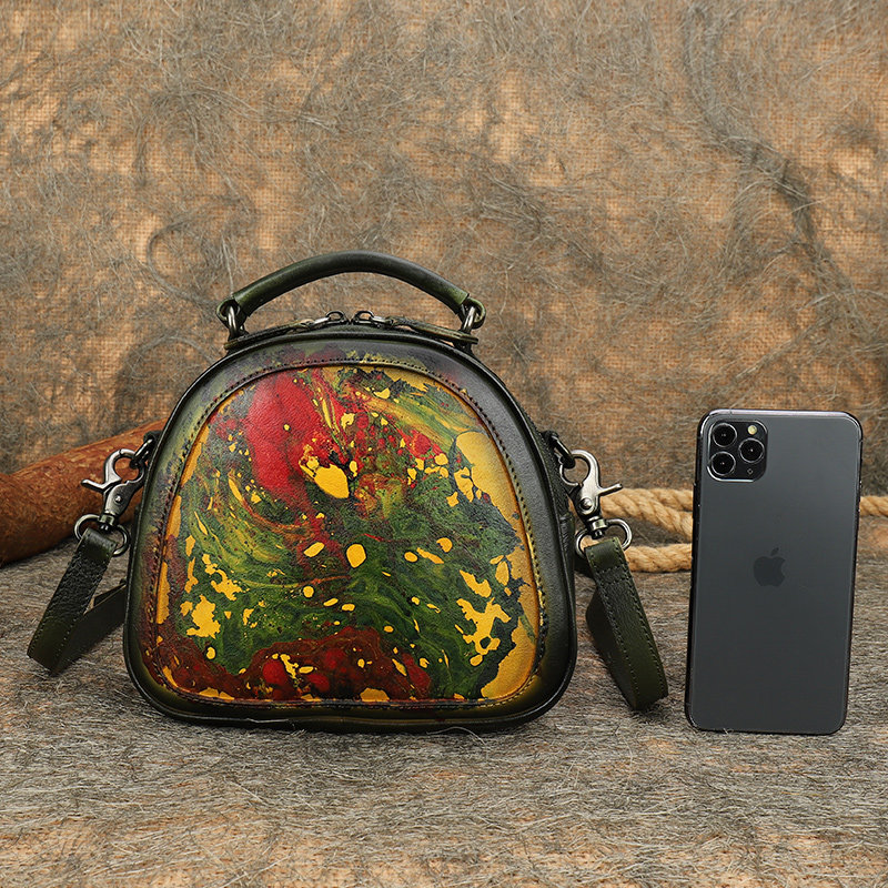 法缇斯复古休闲牛皮小贝壳包 法缇斯女士包袋