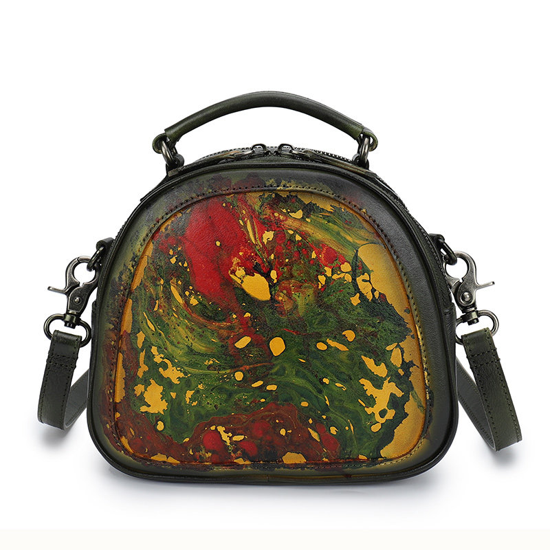 法缇斯复古休闲牛皮小贝壳包 法缇斯女士包袋