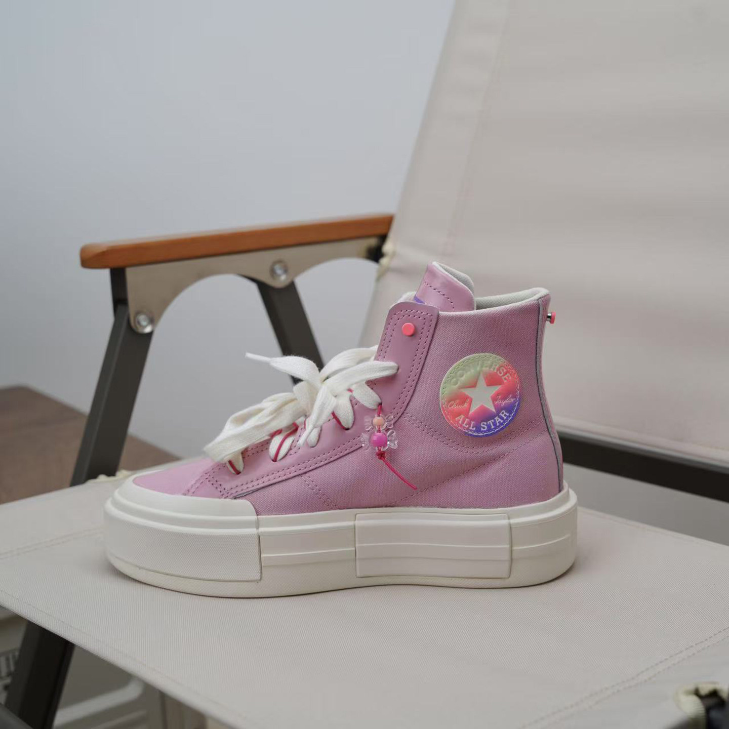 匡威正品  UU悠游高帮厚底分离解构 增高休闲 百搭帆布鞋 A12458C,淘宝优惠券,粉丝福利购,淘宝优惠卷