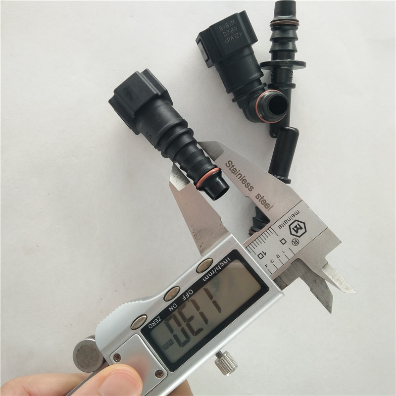 7.89-ID8燃油管公母配套快速接头汽油滤清器快插接头卡扣双边卡子 - 图0