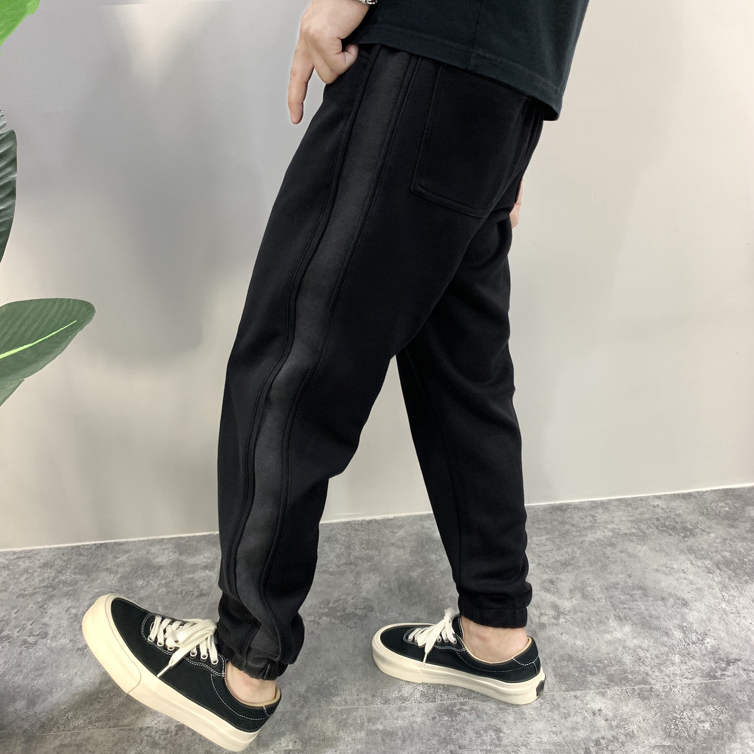 2025高品质日系复古束脚休闲运动裤卫裤男秋冬宽松小脚流行哈伦裤,淘宝优惠券,粉丝福利购,淘宝优惠卷