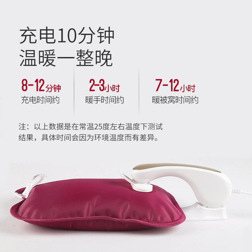 巨铭电热水袋暖脚床上暖水袋暖宝宝充电电暖宝暖手袋充电式暖手宝 - 图1