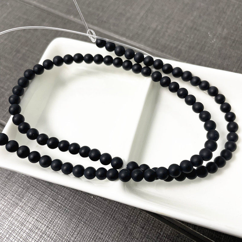 磨砂黑玛瑙半成品圆珠串珠散珠手链佛珠DIY手工饰品配件配饰材料,淘宝优惠券,粉丝福利购,淘宝优惠卷