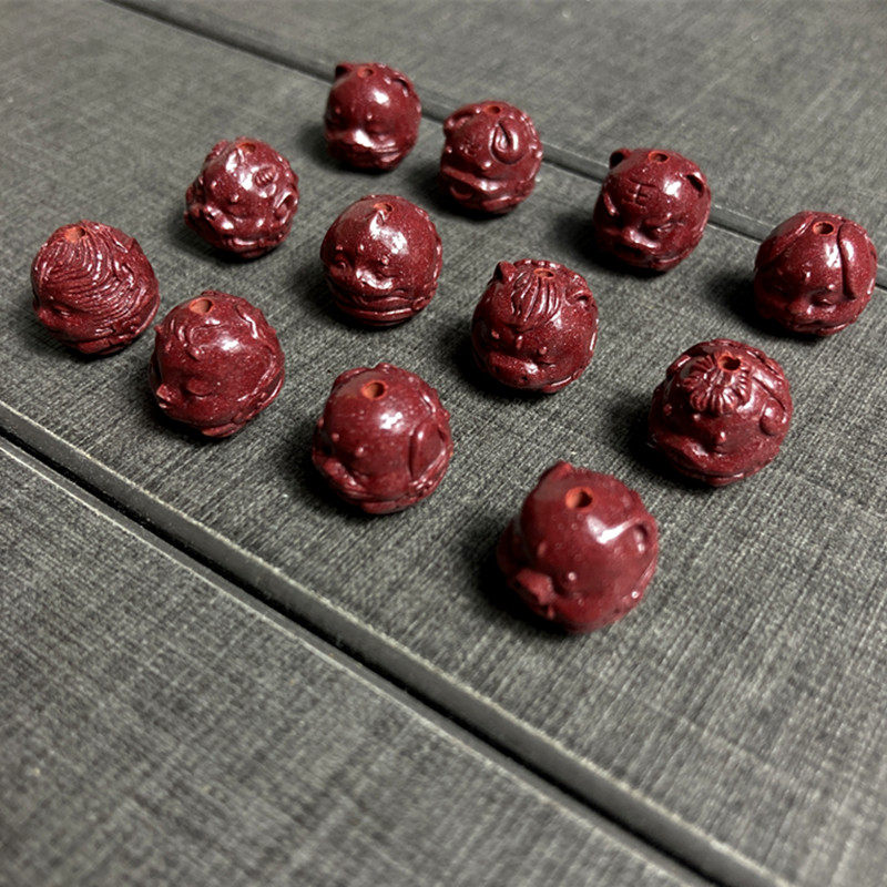 高含量紫金砂朱砂隔珠十二生肖帝王砂12饰品背云配件diy手链佛珠,淘宝优惠券,粉丝福利购,淘宝优惠卷