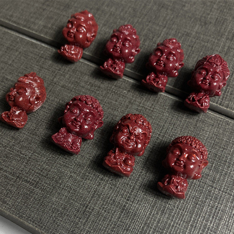 朱砂紫金砂高含量八大生肖守护神手链佛珠配件挂坠吊饰品DIY材料,淘宝优惠券,粉丝福利购,淘宝优惠卷